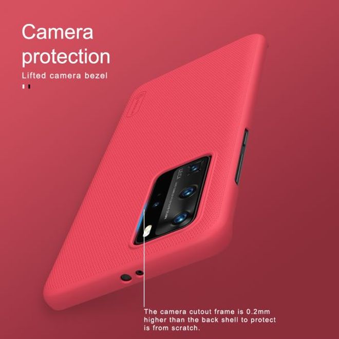 Nillkin - Huawei P40 Pro Hülle - Plastik Case - Super Frosted Shield Series - rot