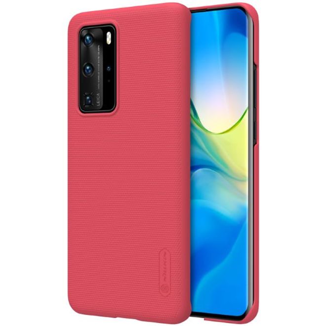 Nillkin - Huawei P40 Pro Hülle - Plastik Case - Super Frosted Shield Series - rot