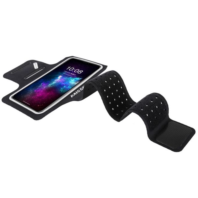 Universal - Sport Armband für Smartphones bis 6.5" - mit Verschlusskappe - grün