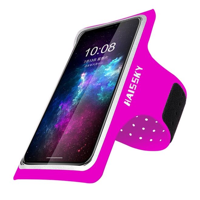 Universal - Sport Armband für Smartphones bis 6.5" - mit Verschlusskappe - pink