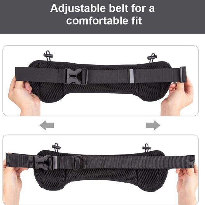 Universelle Sport Bauchtasche inkl. zwei Trinkflaschen - für Handys bis 6.5 Zoll - schwarz