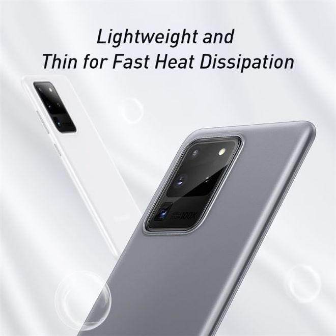 Baseus - Samsung Galaxy S20 Ultra Hülle - Ultradünnes Hardcase - Wing Series - weiss