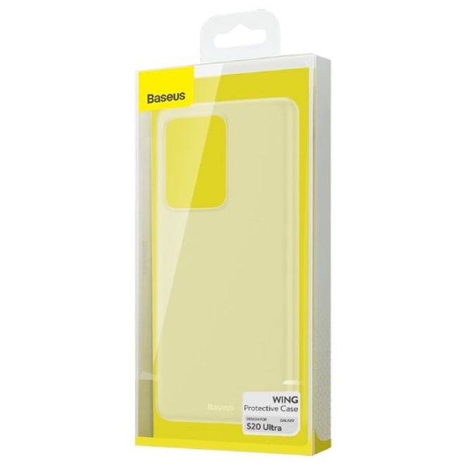 Baseus - Samsung Galaxy S20 Ultra Hülle - Ultradünnes Hardcase - Wing Series - weiss