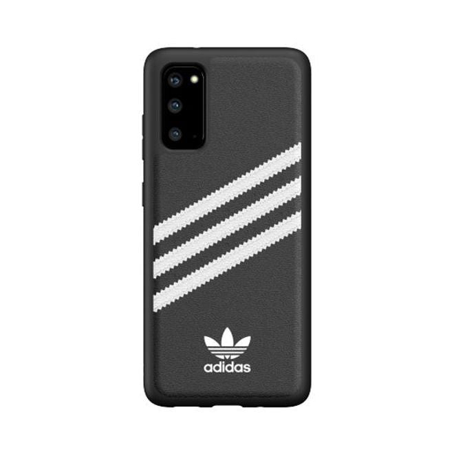 Adidas - Samsung Galaxy S20 Hülle - Hardcase mit Kunstleder Oberfläche - Moulded - schwarz