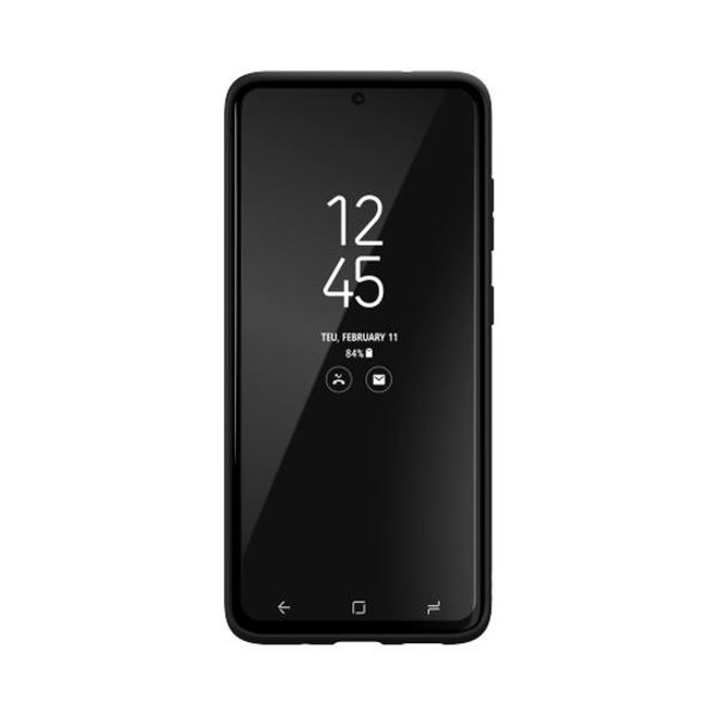 Adidas - Samsung Galaxy S20 Hülle - Hardcase mit Kunstleder Oberfläche - Moulded - schwarz