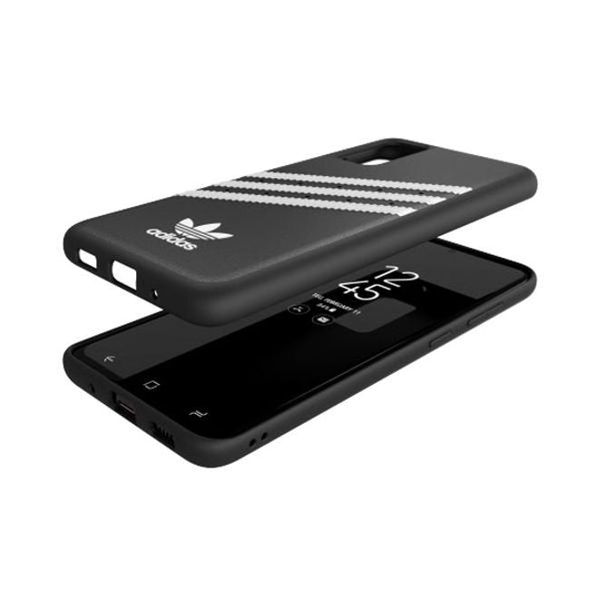 Adidas - Samsung Galaxy S20 Hülle - Hardcase mit Kunstleder Oberfläche - Moulded - schwarz