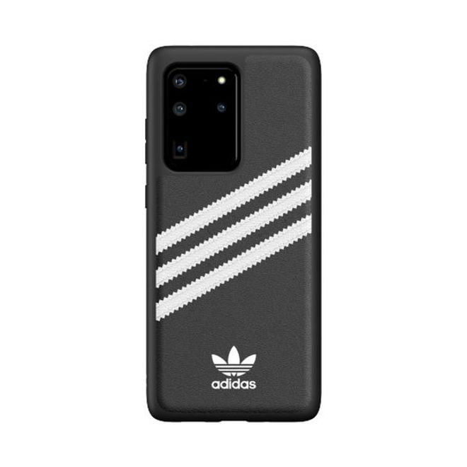 Adidas - Samsung Galaxy S20 Ultra Hülle - Hardcase mit Kunstleder Oberfläche - Moulded - schwarz