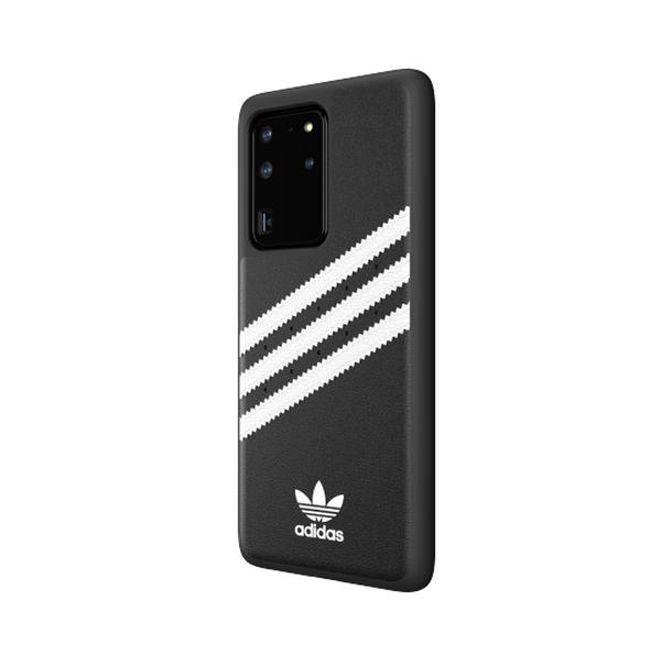 Adidas - Samsung Galaxy S20 Ultra Hülle - Hardcase mit Kunstleder Oberfläche - Moulded - schwarz