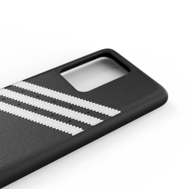Adidas - Samsung Galaxy S20 Ultra Hülle - Hardcase mit Kunstleder Oberfläche - Moulded - schwarz