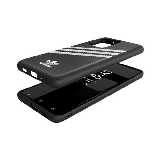 Adidas - Samsung Galaxy S20 Ultra Hülle - Hardcase mit Kunstleder Oberfläche - Moulded - schwarz