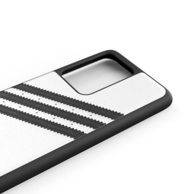 Adidas - Samsung Galaxy S20 Ultra Hülle - Hardcase mit Kunstleder Oberfläche - Moulded - weiss