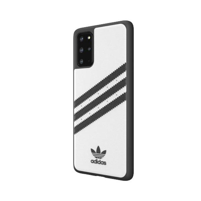 Adidas - Samsung Galaxy S20+ Hülle - Hardcase mit Kunstleder Oberfläche - Moulded - weiss
