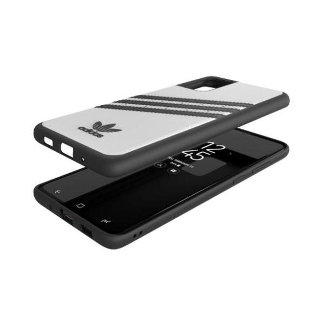 Adidas - Samsung Galaxy S20+ Hülle - Hardcase mit Kunstleder Oberfläche - Moulded - weiss