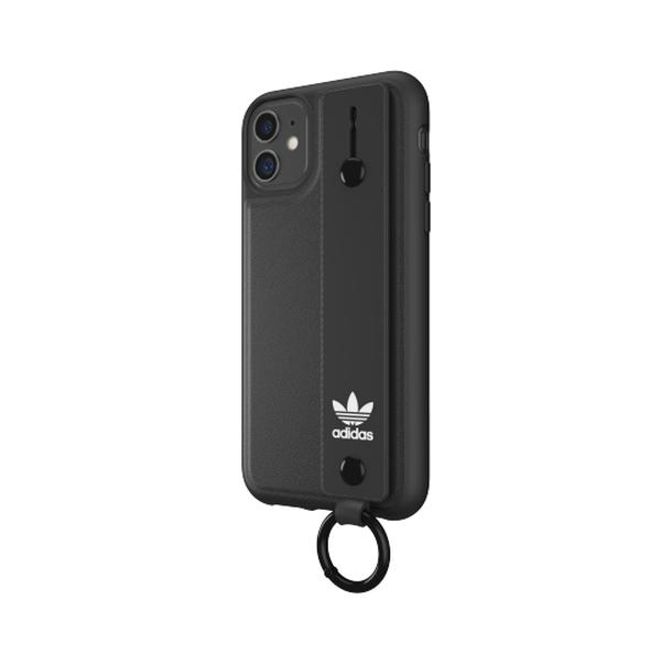 Adidas - iPhone 11 Hülle - Hardcase mit Griffband - Hand Strap Series - schwarz