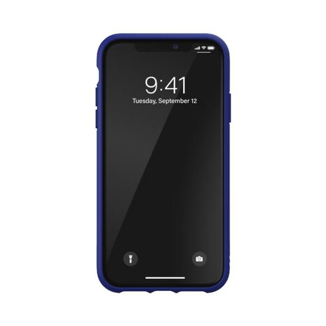 Adidas - iPhone 11 Hülle - Softcase mit Textiloberfläche - Moulded - blau