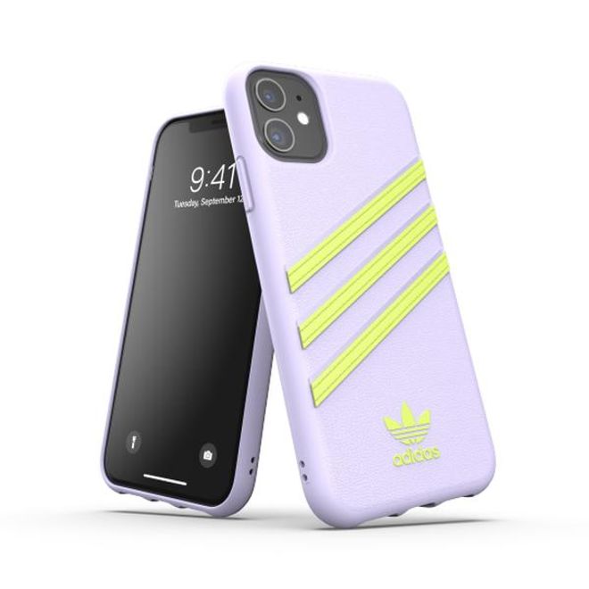 Adidas - iPhone 11 Hülle - Hardcase mit strukturierter Oberfläche - Moulded - lila