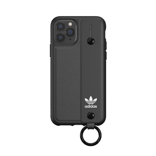 Adidas - iPhone 11 Pro Hülle - Hardcase mit Griffband - Hand Strap Series - schwarz