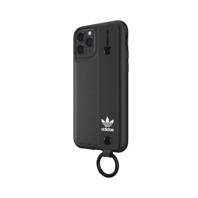 Adidas - iPhone 11 Pro Hülle - Hardcase mit Griffband - Hand Strap Series - schwarz