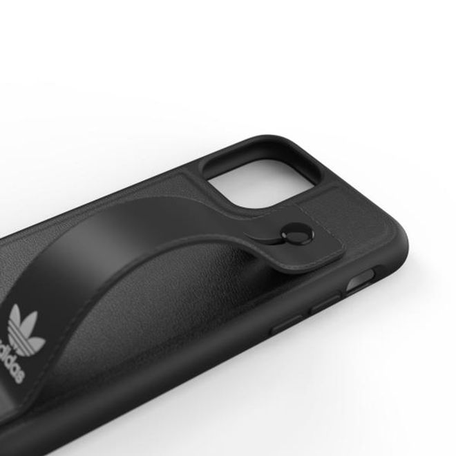 Adidas - iPhone 11 Pro Hülle - Hardcase mit Griffband - Hand Strap Series - schwarz
