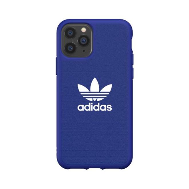 Adidas - iPhone 11 Pro Hülle - Softcase mit Textiloberfläche - Moulded - blau
