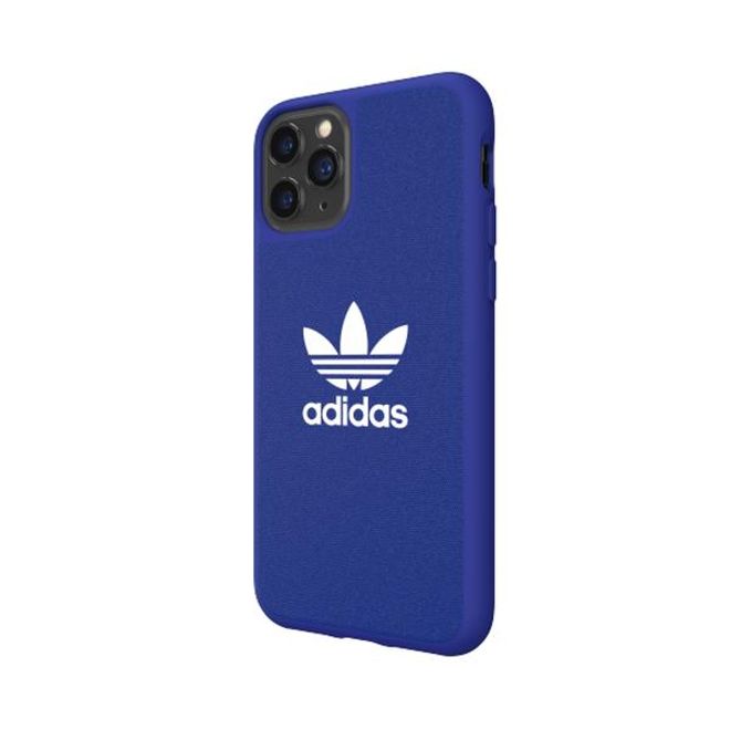 Adidas - iPhone 11 Pro Hülle - Softcase mit Textiloberfläche - Moulded - blau