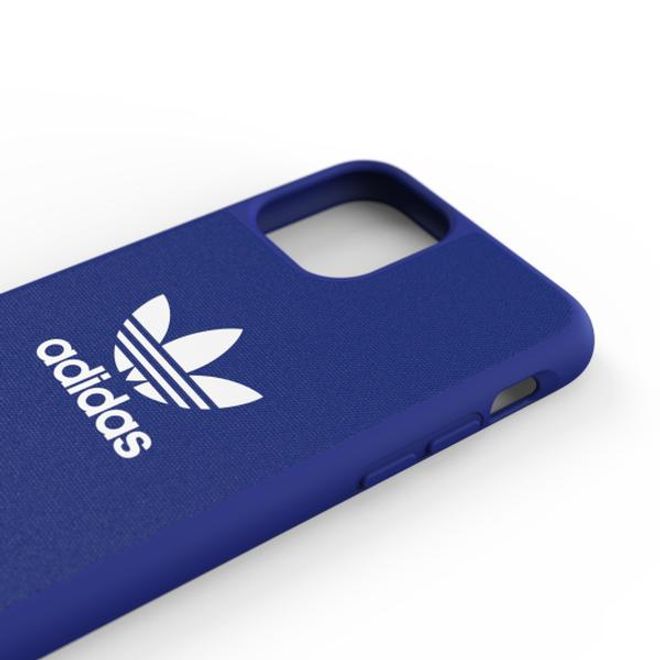 Adidas - iPhone 11 Pro Hülle - Softcase mit Textiloberfläche - Moulded - blau