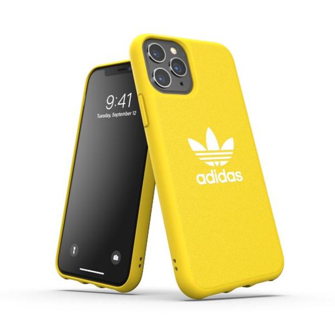 Adidas - iPhone 11 Pro Hülle - Softcase mit Textiloberfläche - Moulded - gelb