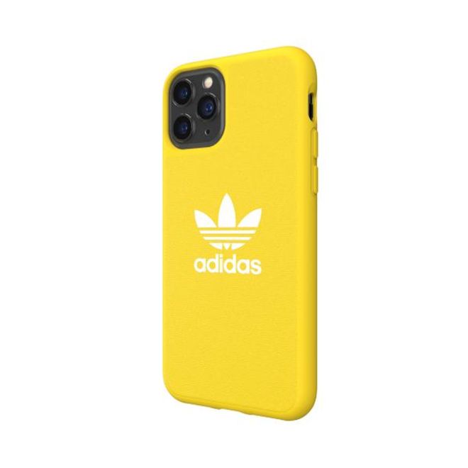 Adidas - iPhone 11 Pro Hülle - Softcase mit Textiloberfläche - Moulded - gelb