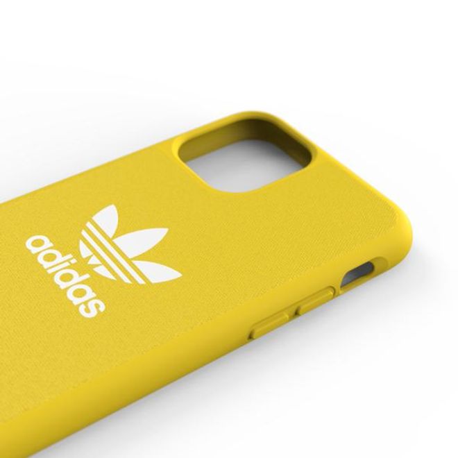 Adidas - iPhone 11 Pro Hülle - Softcase mit Textiloberfläche - Moulded - gelb
