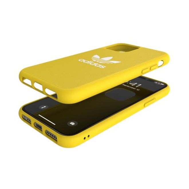 Adidas - iPhone 11 Pro Hülle - Softcase mit Textiloberfläche - Moulded - gelb