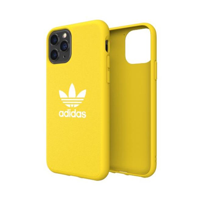 Adidas - iPhone 11 Pro Hülle - Softcase mit Textiloberfläche - Moulded - gelb