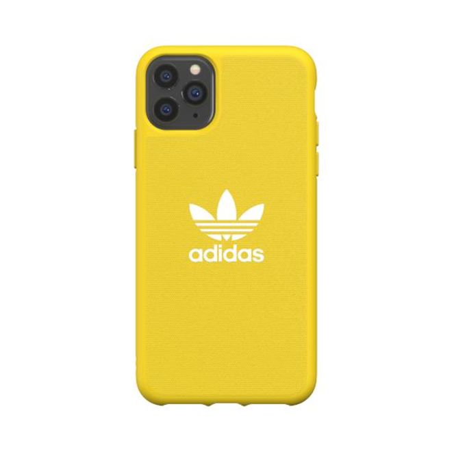 Adidas - iPhone 11 Pro Max Hülle - Softcase mit Textiloberfläche - Moulded - gelb