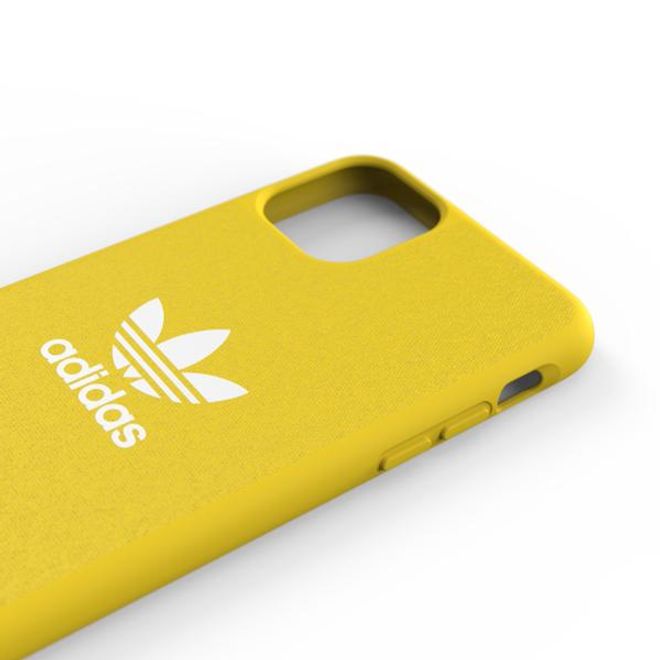 Adidas - iPhone 11 Pro Max Hülle - Softcase mit Textiloberfläche - Moulded - gelb
