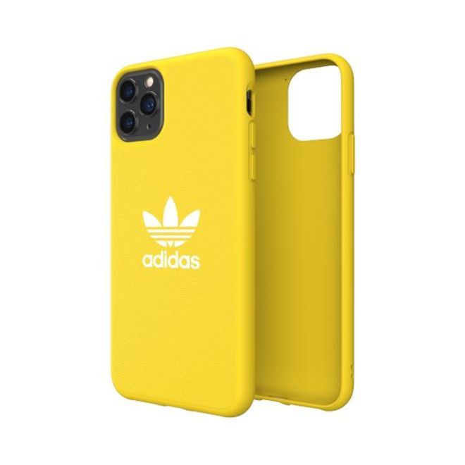 Adidas - iPhone 11 Pro Max Hülle - Softcase mit Textiloberfläche - Moulded - gelb