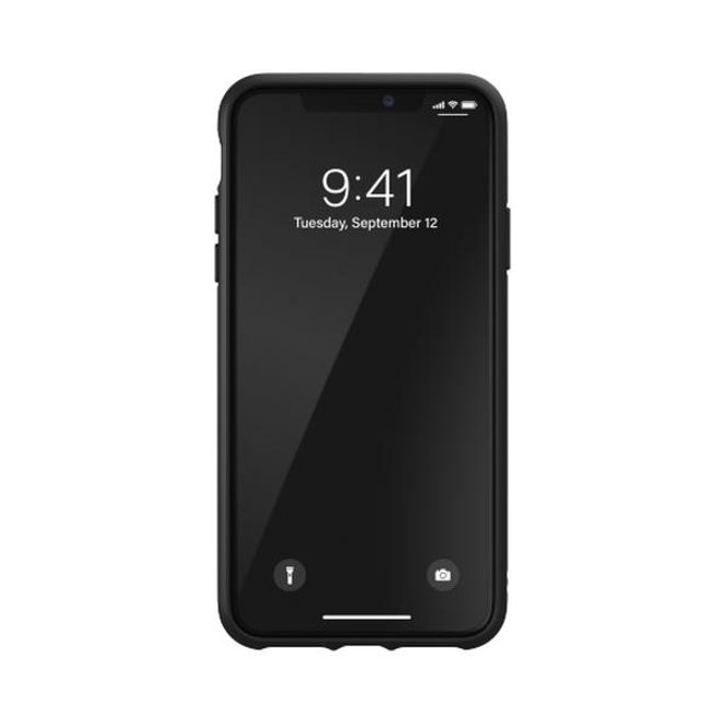 Adidas - iPhone 11 Pro Max Hülle - Hardcase mit Kunstleder Oberfläche - Moulded - gelb/schwarz