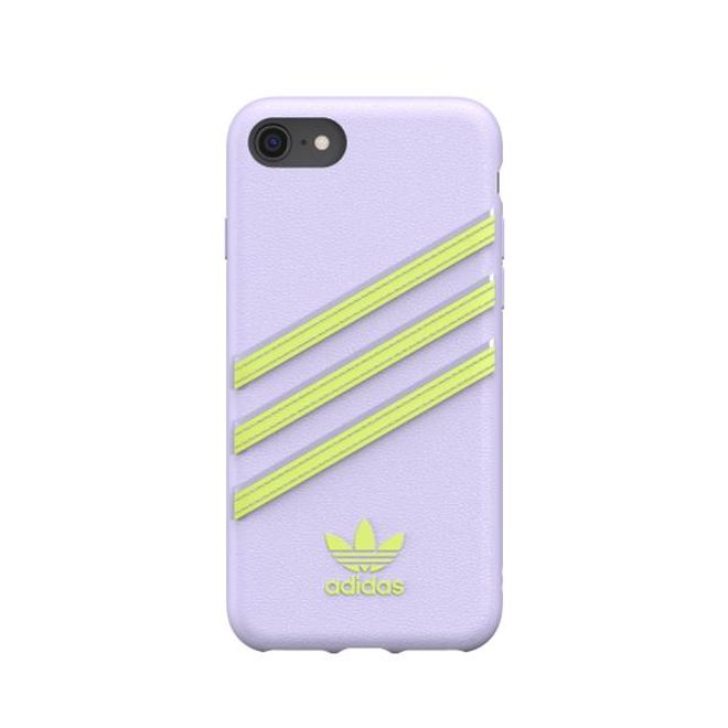 Adidas - iPhone SE (2022) / SE (2020) / 8 / 7 / 6S / 6 Hülle - Hardcase mit strukturierter Oberfläche - Moulded - lila