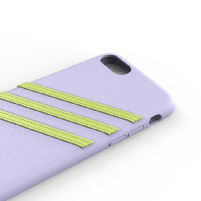 Adidas - iPhone SE (2022) / SE (2020) / 8 / 7 / 6S / 6 Hülle - Hardcase mit strukturierter Oberfläche - Moulded - lila