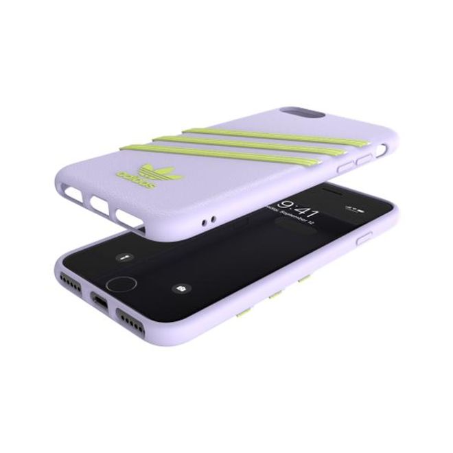Adidas - iPhone SE (2022) / SE (2020) / 8 / 7 / 6S / 6 Hülle - Hardcase mit strukturierter Oberfläche - Moulded - lila