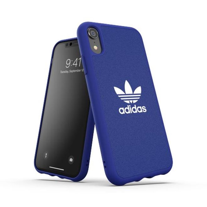 Adidas - iPhone XR Hülle - Softcase aus TPU - Moulded - blau