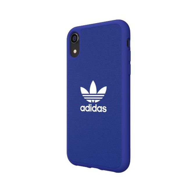 Adidas - iPhone XR Hülle - Softcase aus TPU - Moulded - blau