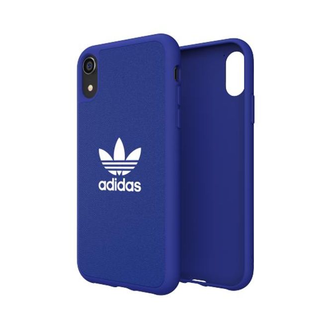 Adidas - iPhone XR Hülle - Softcase aus TPU - Moulded - blau