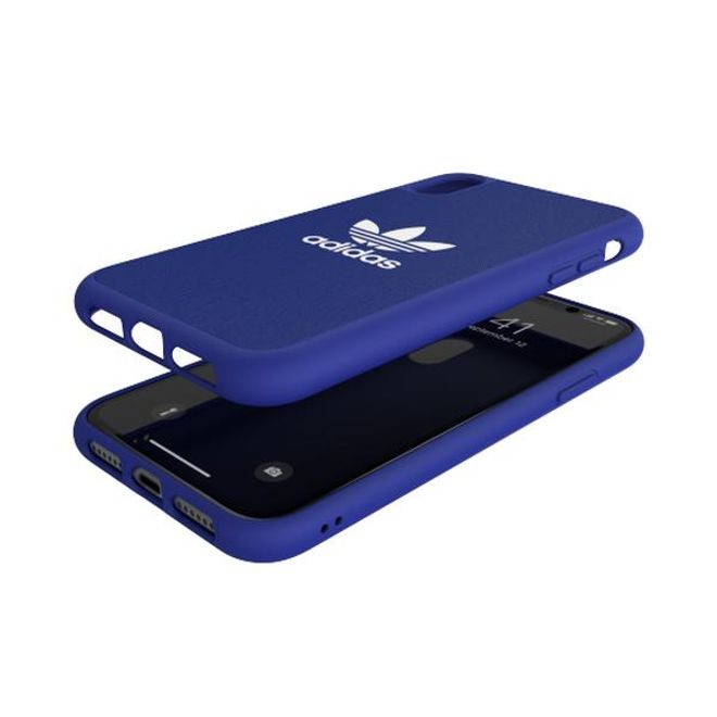 Adidas - iPhone XR Hülle - Softcase aus TPU - Moulded - blau