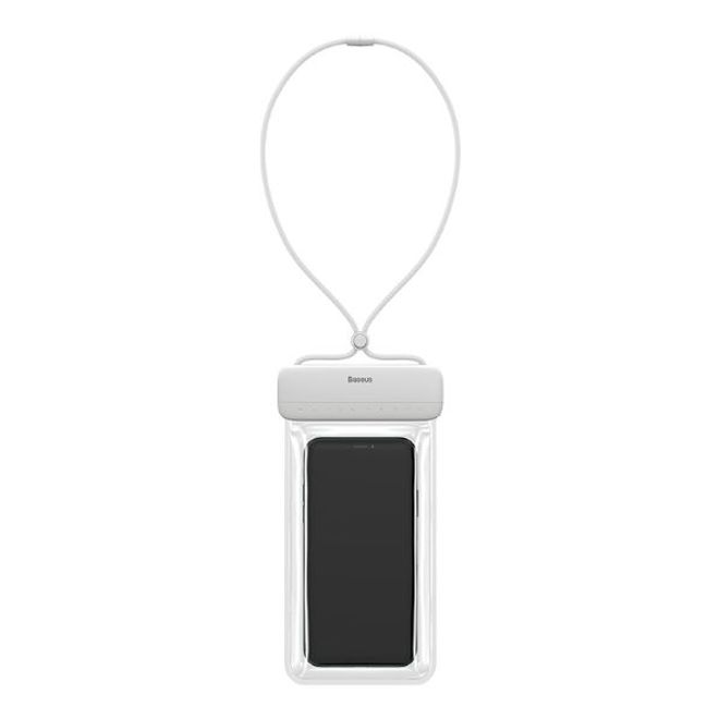 Baseus - Wasserdichtes Universal Cover für Smartphones bis 7.2 Zoll - Let's Go Series - weiss