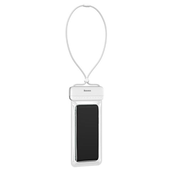 Baseus - Wasserdichtes Universal Cover für Smartphones bis 7.2 Zoll - Let's Go Series - weiss