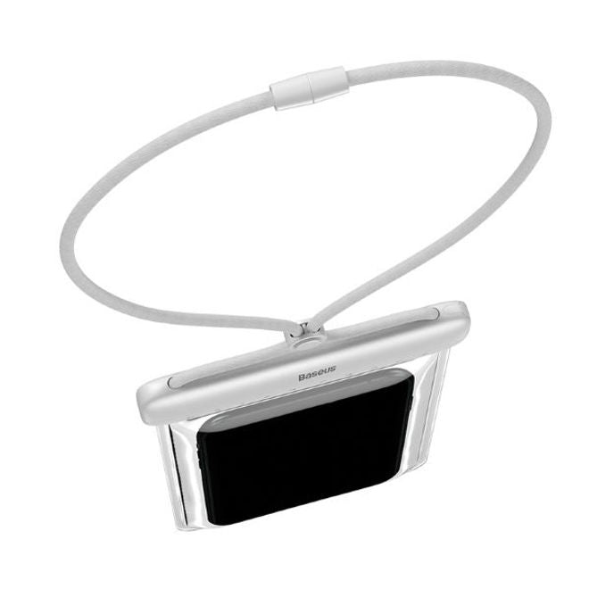 Baseus - Wasserdichtes Universal Cover für Smartphones bis 7.2 Zoll - Let's Go Series - weiss