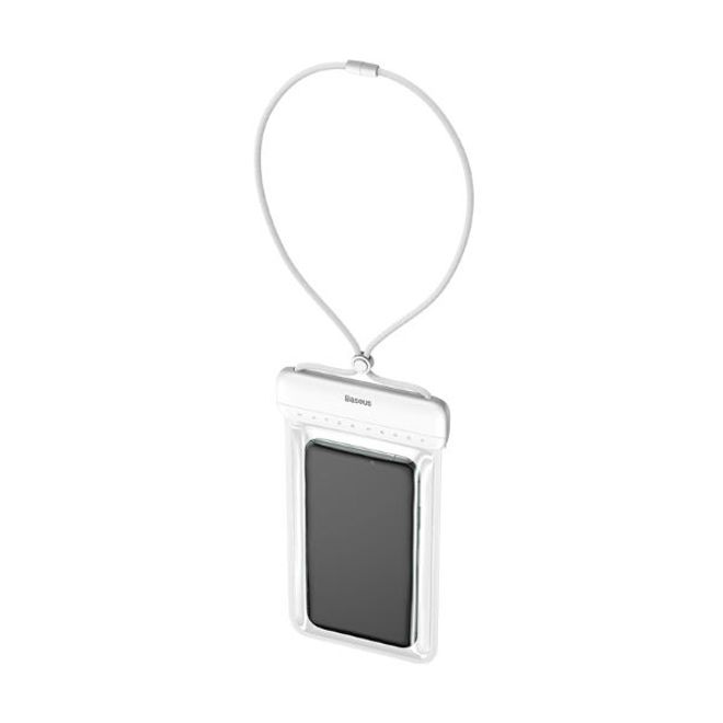 Baseus - Wasserdichtes Universal Cover für Smartphones bis 7.2 Zoll - Let's Go Series - weiss