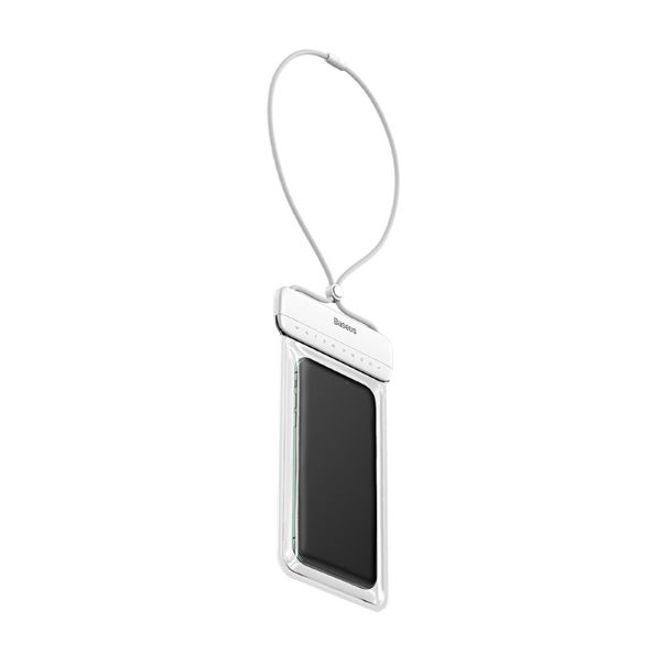 Baseus - Wasserdichtes Universal Cover für Smartphones bis 7.2 Zoll - Let's Go Series - weiss