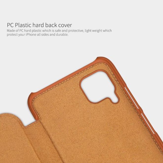 Nillkin - Huawei P40 Lite Hülle - Leder Book Case - Qin Series - schwarz