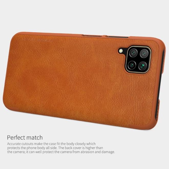 Nillkin - Huawei P40 Lite Hülle - Leder Book Case - Qin Series - schwarz