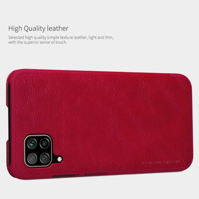 Nillkin - Huawei P40 Lite Hülle - Leder Book Case - Qin Series - braun